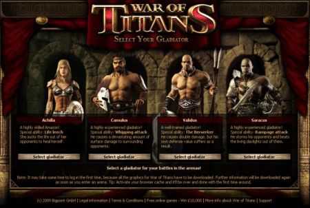 Fraktionen aus dem Browsergame War of Titans