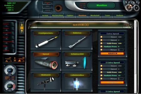 verschiedene Waffen bei Digital Fighter