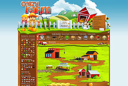 Bauernhof aus dem Browsergame CrazyFarm