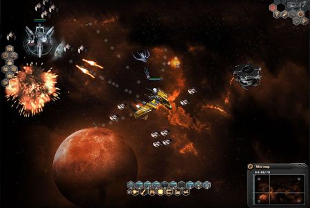 intergalaktische Kampfszene bei Dark Orbit