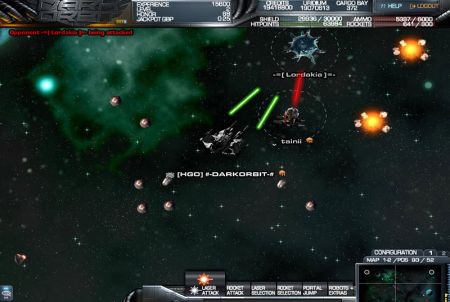 unter Beschuss bei Dark Orbit