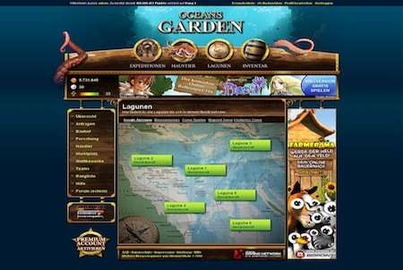 Oceansgarden mehrere Lagunen