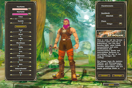 Runes of Magic Charaktererstellung