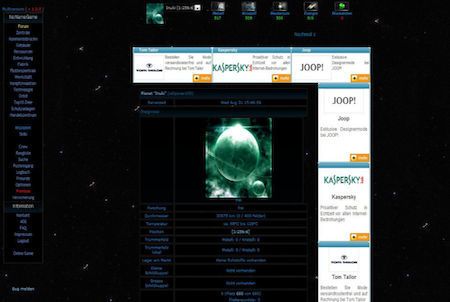 NoNameGame Planetinfo