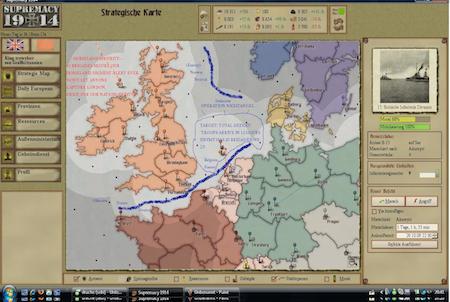 Supremacy 1914 strategische Karte