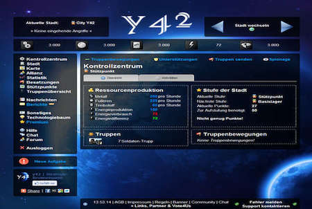 Kontrolle Browsergame Y42