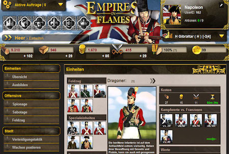 Einheiten bei Empires in Flames