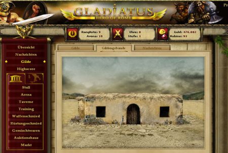 eine kleine Gladiatorenschule bei Gladiatus: Hero of Rome