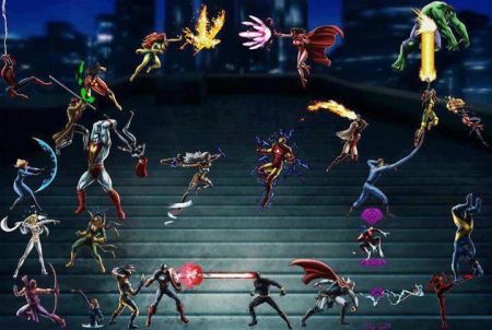 viele Helden stehen zur Wahl bei Marvel: Avengers Alliances