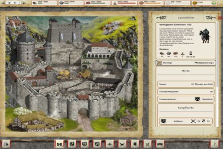 Burg aus dem Browsergame Lords & Knights