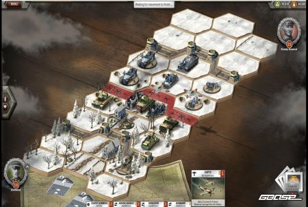 Winterlandschaft in dem Browsergame Panzer General Online