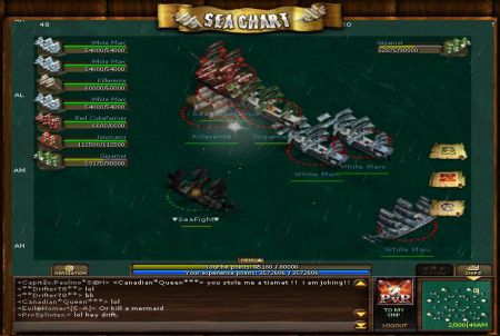 Flotte aus dem Browsergame Seafight