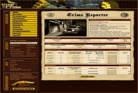 Standings bei Gangs of Crime