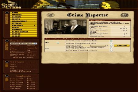 Missionsvorbereitungen bei Gangs of Crime