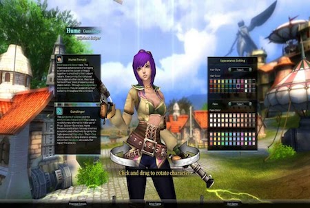 Arcane Saga Online Charaktererstellung