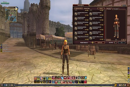 Marktplatz aus dem Downloadgame Everquest