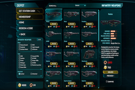 Waffendepot aus dem Game Planetside 2