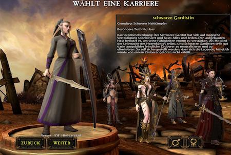 Warhammer Online Charakterwahl